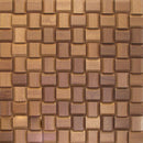 Sapele Pyramid Mesh-mounted Wood Mosaic Wall Tile - Livfloors Collection