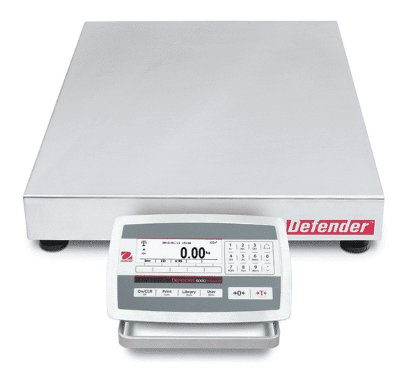 Ohaus D52XW125WTX5 Defender 5000 Low Profile Washdown Bench Scale