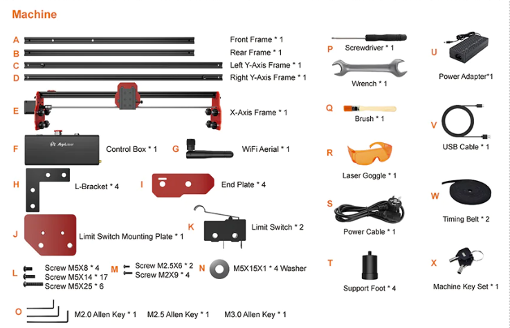 KIT DIY AlgoLaser Grabador láser de diodo de 5 W