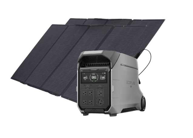 Paquete especial: estación de energía portátil EcoFlow DELTA Pro 3 + 2 paneles solares portátiles de 160 W