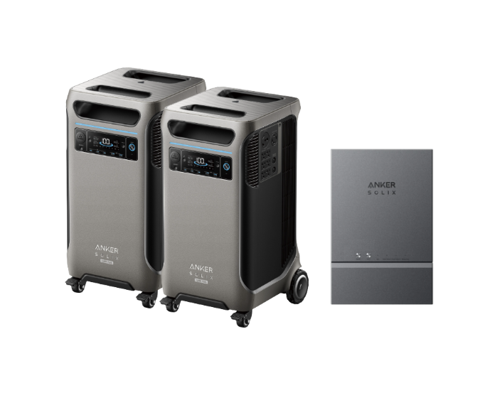 Anker SOLIX F3800 Plus Portable Power Station x2 + Smart Home Power Kit + FREE Protective Cover Bag