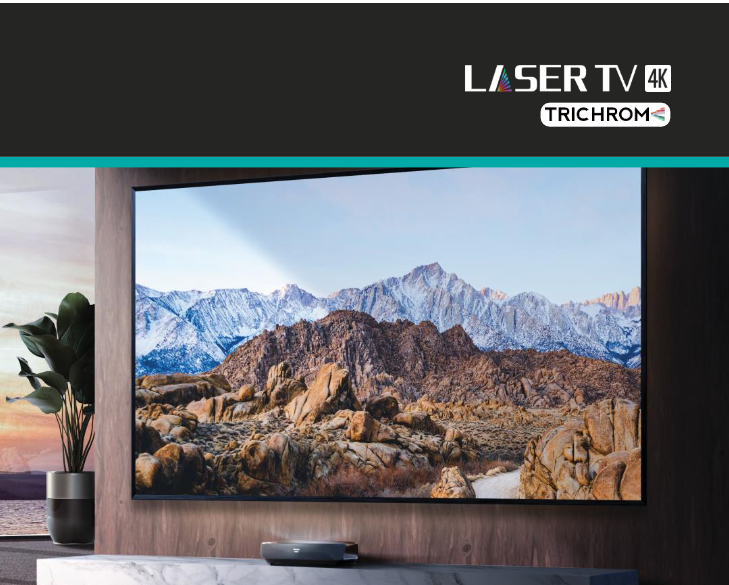 Hisense L9H 100" Laser TV Display 100L9H-DLT100C with 100" ALR High Gain Screen