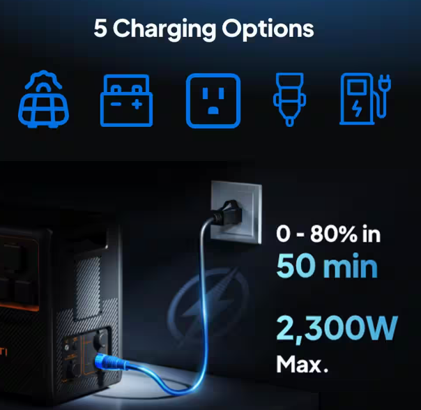 Estación de energía portátil BLUETTI AC240P (2400 W, 1843 Wh)
