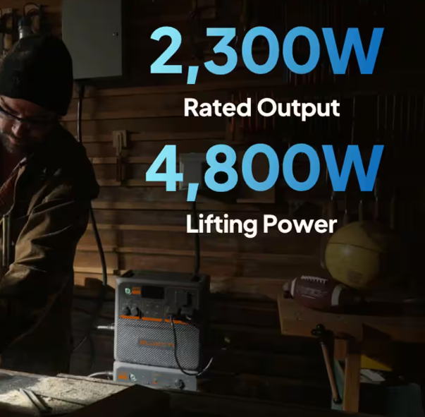 Estación de energía portátil BLUETTI AC240P (2400 W, 1843 Wh)