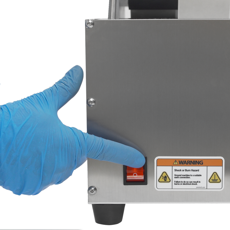 Semi-Automatic Label Applicator for Round Containers