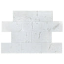 Shell Stone White Fossil Limestone Tumbled Pavers - Full Truckload