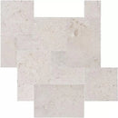 Shell Stone White Fossil Limestone Tumbled Pavers - Full Truckload