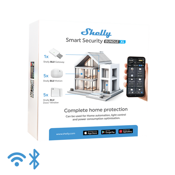 Shelly Smart Security Bundle XL - Bluetooth based - works standalone