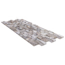 Silver Ledger 3D Panel 6"x24" Natural Travertine Wall Tile - Full Truckload
