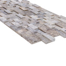 Silver Ledger 3D Panel 6"x24" Natural Travertine Wall Tile - Full Truckload