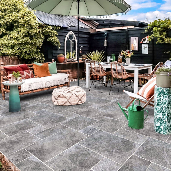 Silver Shadow Marble Tumbled Pavers - Full Truckload