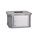 Bull FP300 Small Square Fire Pit Gray Rock Base LP/NG