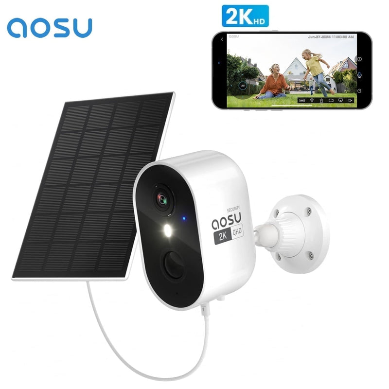 AOSU 2K Solar Battery Powered Security Camera - C7L2BA11