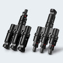 Conectores de derivación solar BougeRV Conector en Y en par MMMF+FFFM para conexión en paralelo entre paneles solares