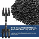 Conectores de derivación solar BougeRV Conector en Y en par MMMF+FFFM para conexión en paralelo entre paneles solares