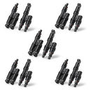 Conectores de derivación solar BougeRV Conector en Y en par MMF+FFM Conexión paralela (5 pares)