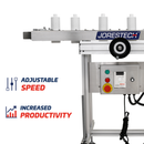 Stainless Steel Bottomless Conveyor with Side Belts