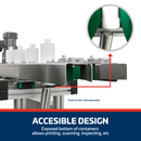 Stainless Steel Bottomless Conveyor with Side Belts