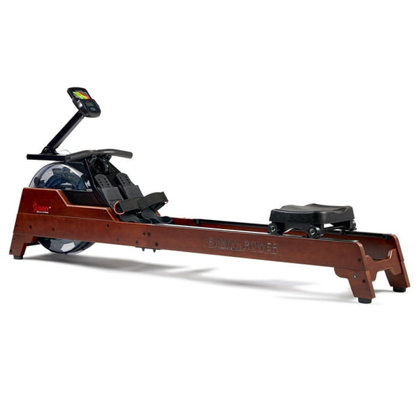 Sunny Health & Fitness Vertical Hydro Wooden Water Rowing Machine - SF-RW522075