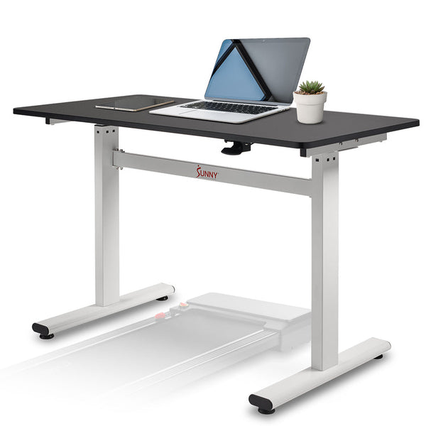 Escritorio de pie ajustable con accionamiento neumático multiusos Sunny Health &amp; Fitness – SF-A023001