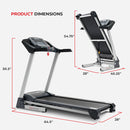 Sunny Health & Fitness SF-T7515 Smart Treadmill with Auto Incline