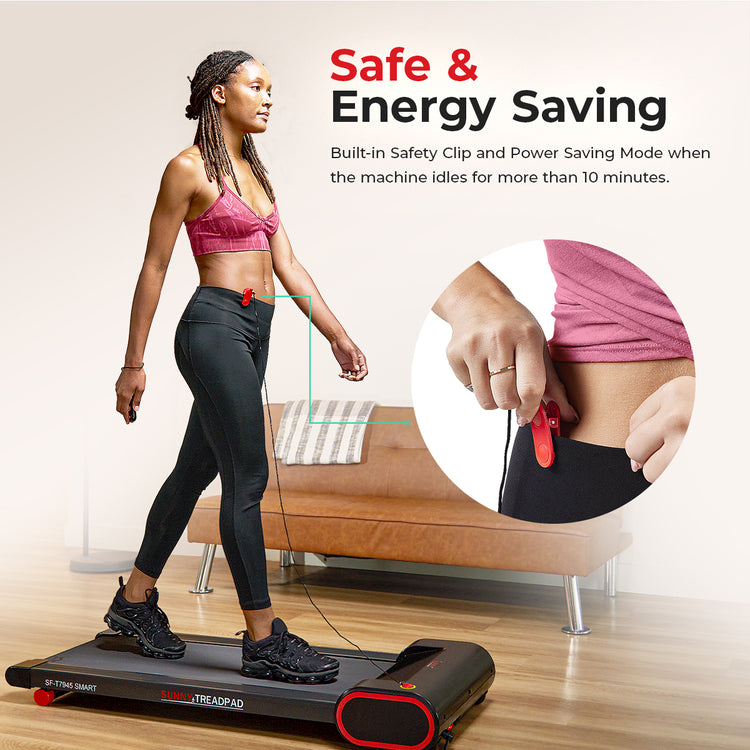 Sunny Health & Fitness Smart Slim Under Desk Walking Treadpad - SF-T7945SMART