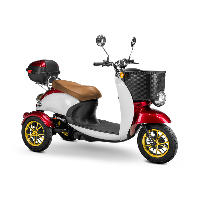 Bespoke Supreme 3-Wheel Mobility Scooter - Red & White