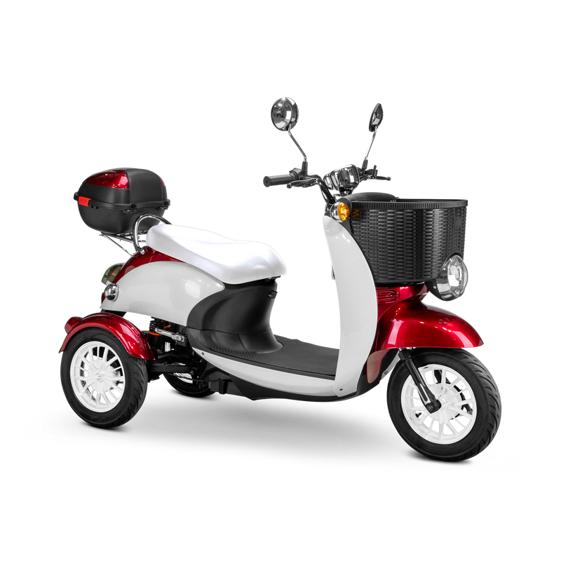 Bespoke Supreme 3-Wheel Mobility Scooter - Red & White