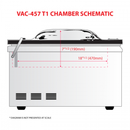 Tabletop Commercial Single Chamber Vacuum Sealer with 18.5” Seal Bar