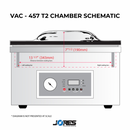 Tabletop Commercial Single Chamber Vacuum Sealer with Dual 20.5” Seal Bar