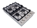 Cocina de gas empotrable profesional Thor Kitchen con cuatro quemadores en acero inoxidable
