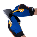 Touchscreen Safety Work Gloves with Leather Palms