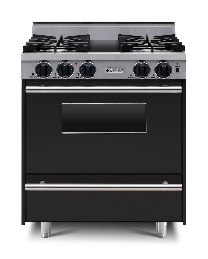 Chicago Brick Oven - 30” LP All-Gas Range - Open Burners