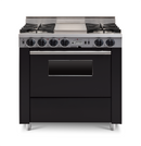 Chicago Brick Oven - 36” LP Gas Dual-Fuel Self-Cleaning Convection Range - Open Burners