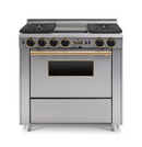 Chicago Brick Oven - 36” Dual-Fuel Self-Cleaning Convection Range - Sealed Burners