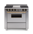 Chicago Brick Oven - 36” Dual-Fuel Self-Cleaning Convection Range - Sealed Burners
