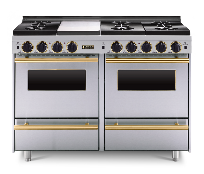 Chicago Brick Oven - 48" All-Gas Convection Range - Sealed Burners