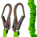 Twin Leg Internal Shock-Absorbing Lanyard with Snap Hook and Scaffolding Hook