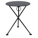 Three Piece Bistro Dining Set with 24" Round Powder Coated Steel Top and Two Paris Side Chairs