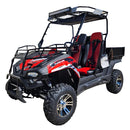 TrailMaster Challenger 200EUX UTV Side-by-Side, Front Cargo Rack, Rear Dump Bed, Deluxe Alloy Wheels, LED Light Bar