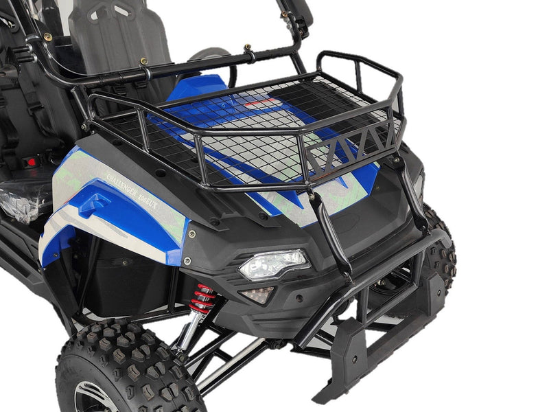 TrailMaster Challenger 200EUX UTV Side-by-Side, Front Cargo Rack, Rear Dump Bed, Deluxe Alloy Wheels, LED Light Bar