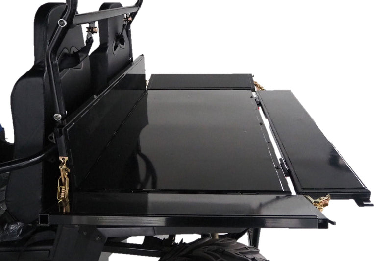 TrailMaster Challenger 200EUX UTV Side-by-Side, Front Cargo Rack, Rear Dump Bed, Deluxe Alloy Wheels, LED Light Bar