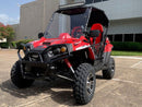 TrailMaster Challenger 200EX EFI UTV Deluxe, Windshield, Push Bar, Alloy Wheels, Light Bar