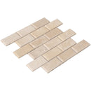 Tuscany Ivory Light Travertine Honed Mosaic Floor and Wall Tile - Livfloors Collection