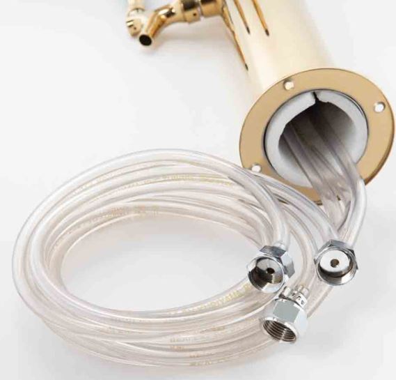 Triple Faucet PVD Body - All SS304 Contact 3" Column Tower