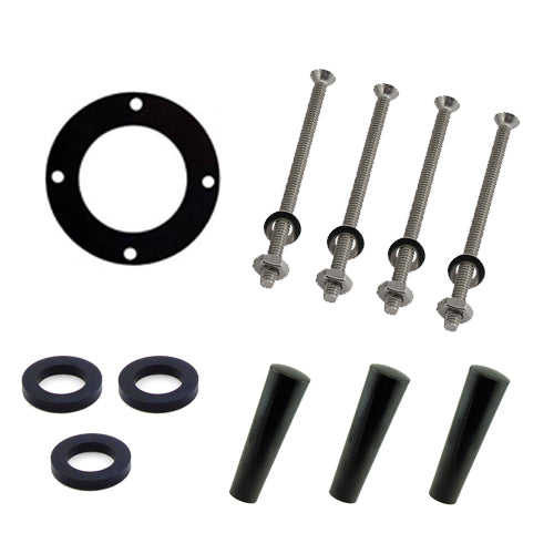 Triple Faucet PVD Body - All SS304 Contact 3" Column Tower