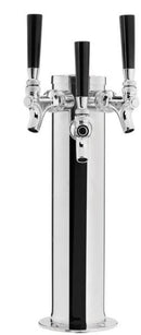 Triple Faucet SS Body 3" Column Tower