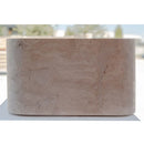 Troia Light Travertine Rectangular Farmhouse Kitchen Sink Honed (W)18" (L)30" (H)10"