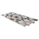 Tundra Gray Mix Ledger 3D Panel 6"x24" Split-face Marble Wall Tile - Full Truckload