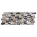 Tundra Gray Mix Ledger 3D Panel 6"x24" Split-face Marble Wall Tile - Full Truckload